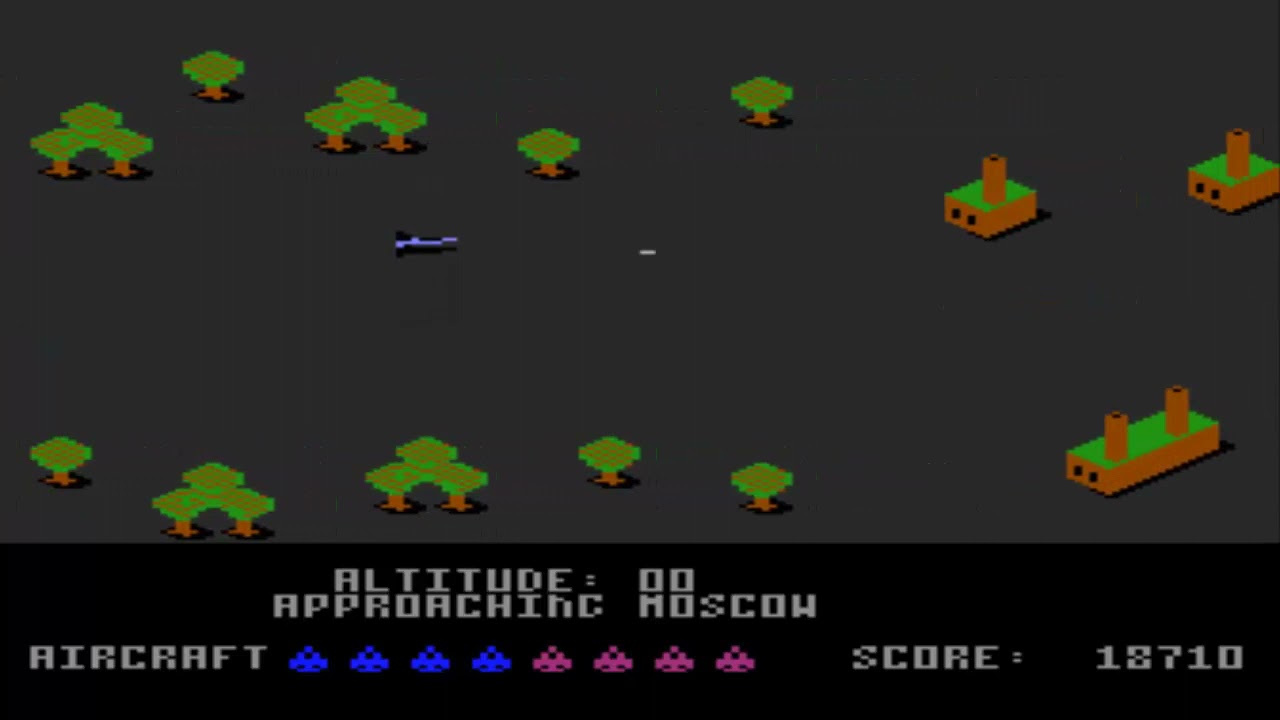Raid Over Moscow Atari Longplay / Full Playthrough / Walkthrough