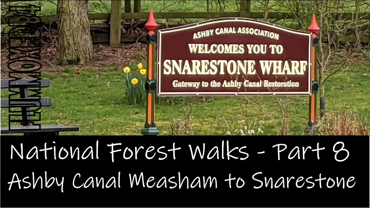 National Forest Walks 8. Ashby canal part 2. Measham to Snarestone. Insta 360 One X2 camera