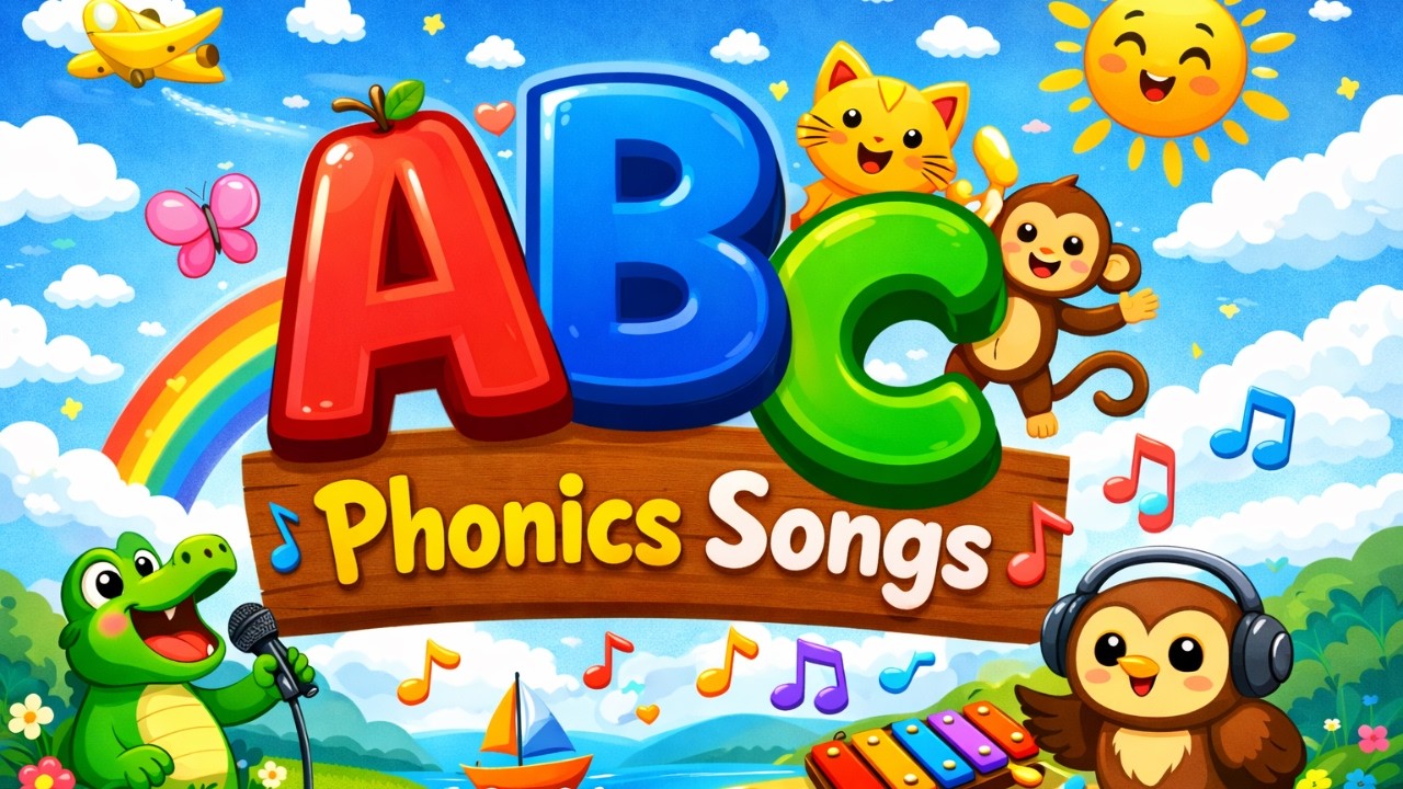 🎵 ABC Phonics Songs for Kids | Learn Letters A–Z with Fun Music