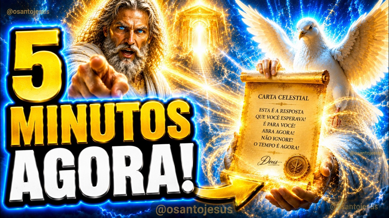 O ESPIRITO SANTO PEDE APENAS 5 MINUTOS! PRECISA SER AGORA