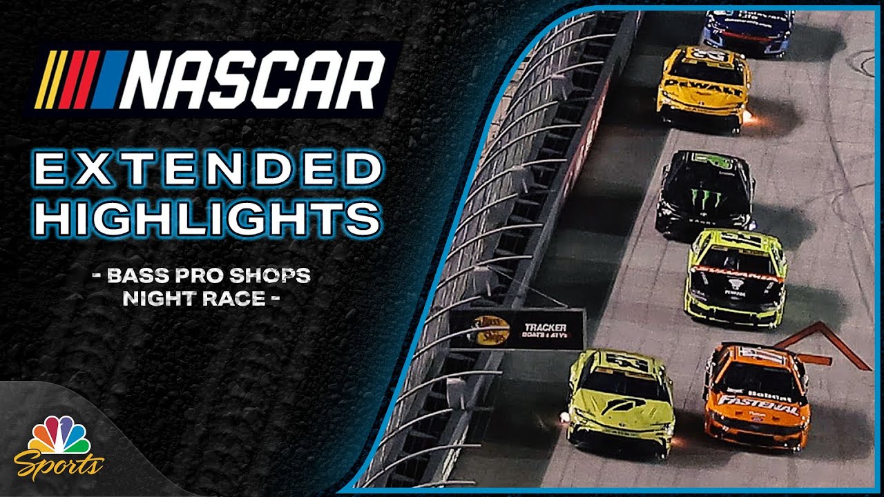 NASCAR Cup Series 2025: Bass Pro Shops Night Race | EXTENDED HIGHLIGHTS | Motorsports on NBC