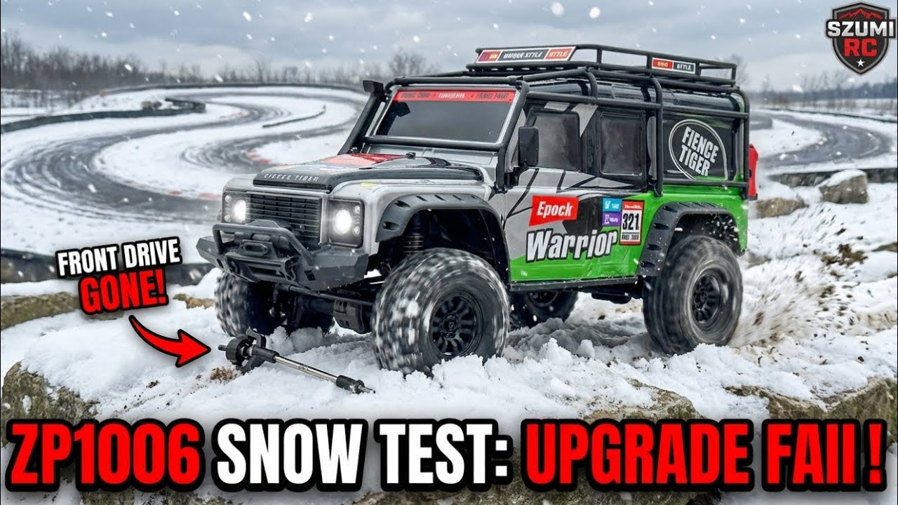 ZP1006 RC Test After Full Upgrade | 1/10 Scale Track Run, Climb Test & Front Drive Failure 🔧🔥