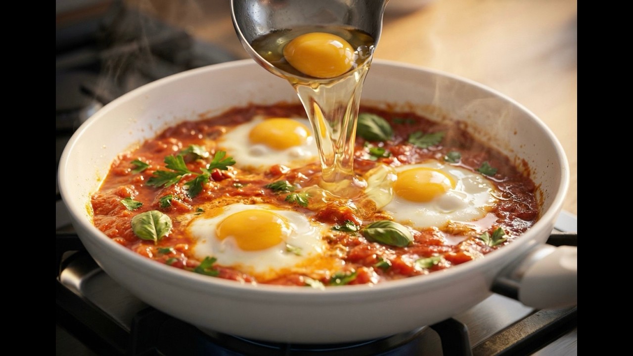 Ты не поверишь, как вкусны эти яйца с помидорами! Простый завтрак за 5 минут