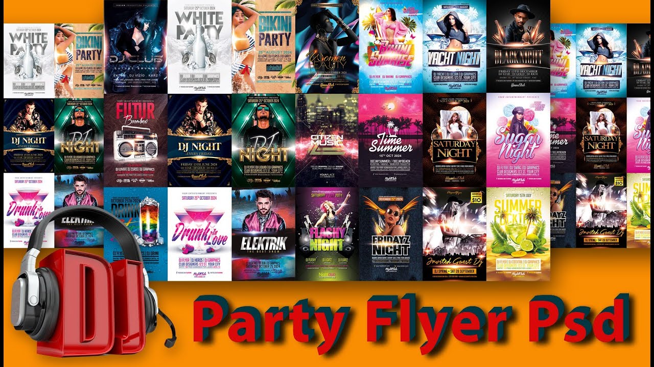 20+ Dj Night Club Party Flyer PSD | Party and Club Flyer Templates for Photoshop Psd