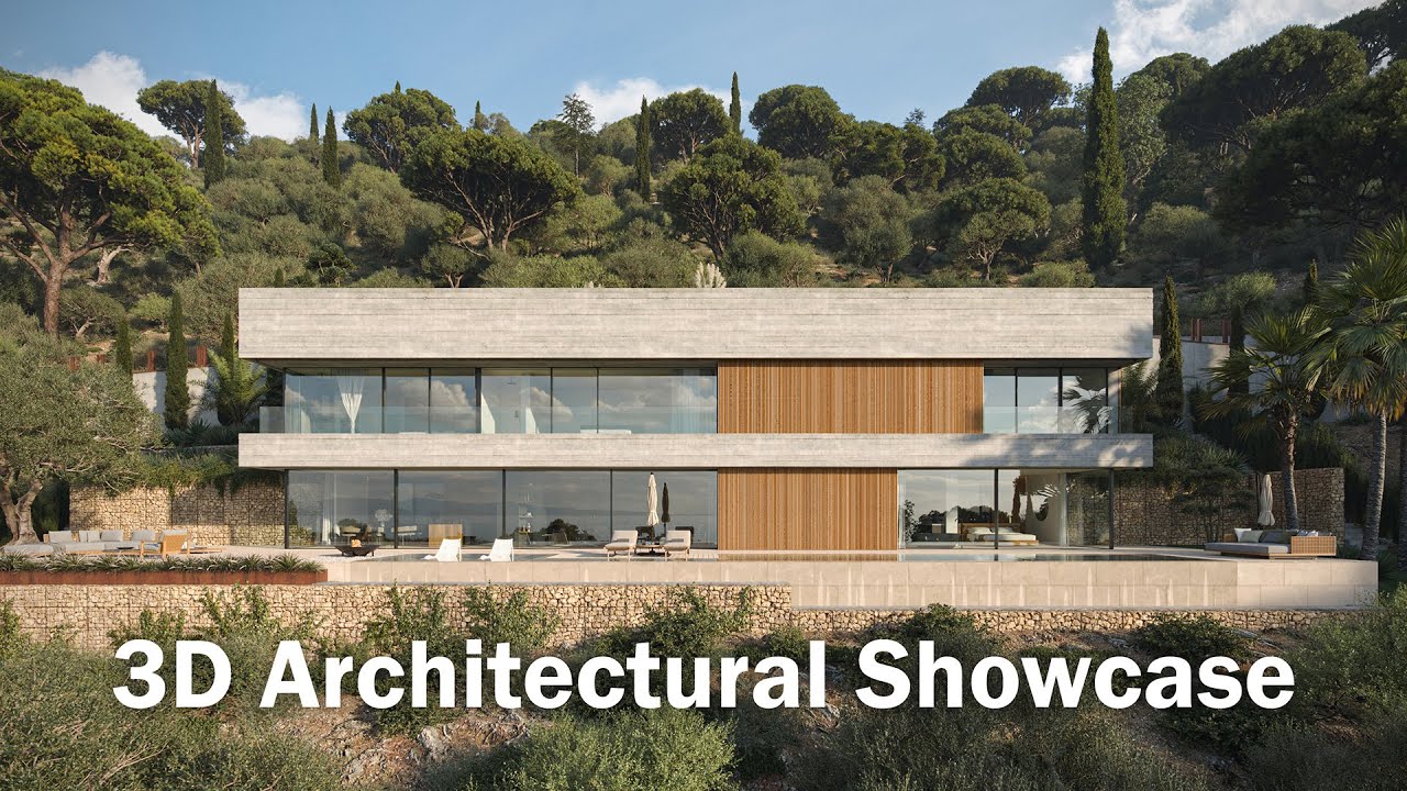 3D Architectural Visualization — Modern Spanish Villa (Exterior & Interior)