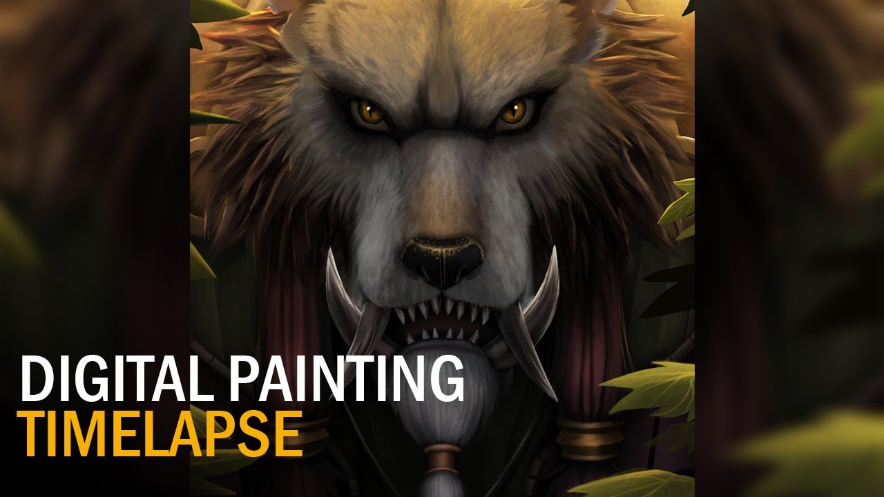 Worgen Druid | Digital Painting Timelapse