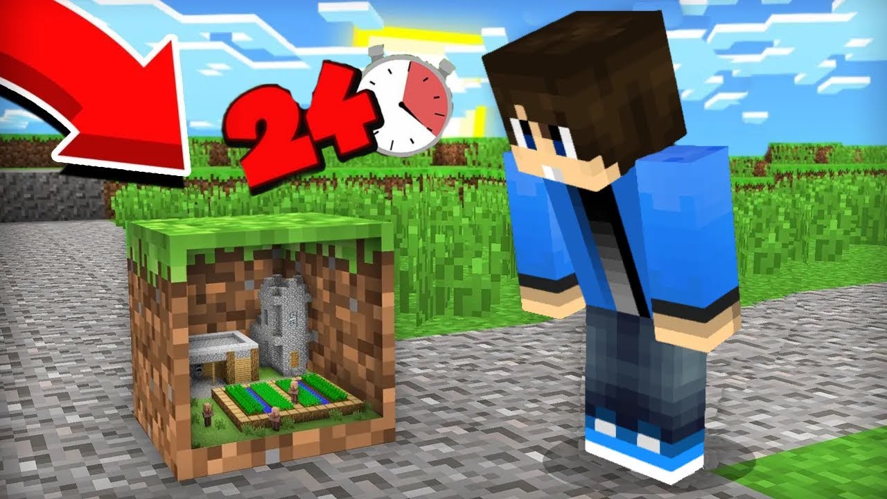 24 ÓRÁIG A FÖLDBE KÖLTÖZTEM A MINECRAFTBAN!