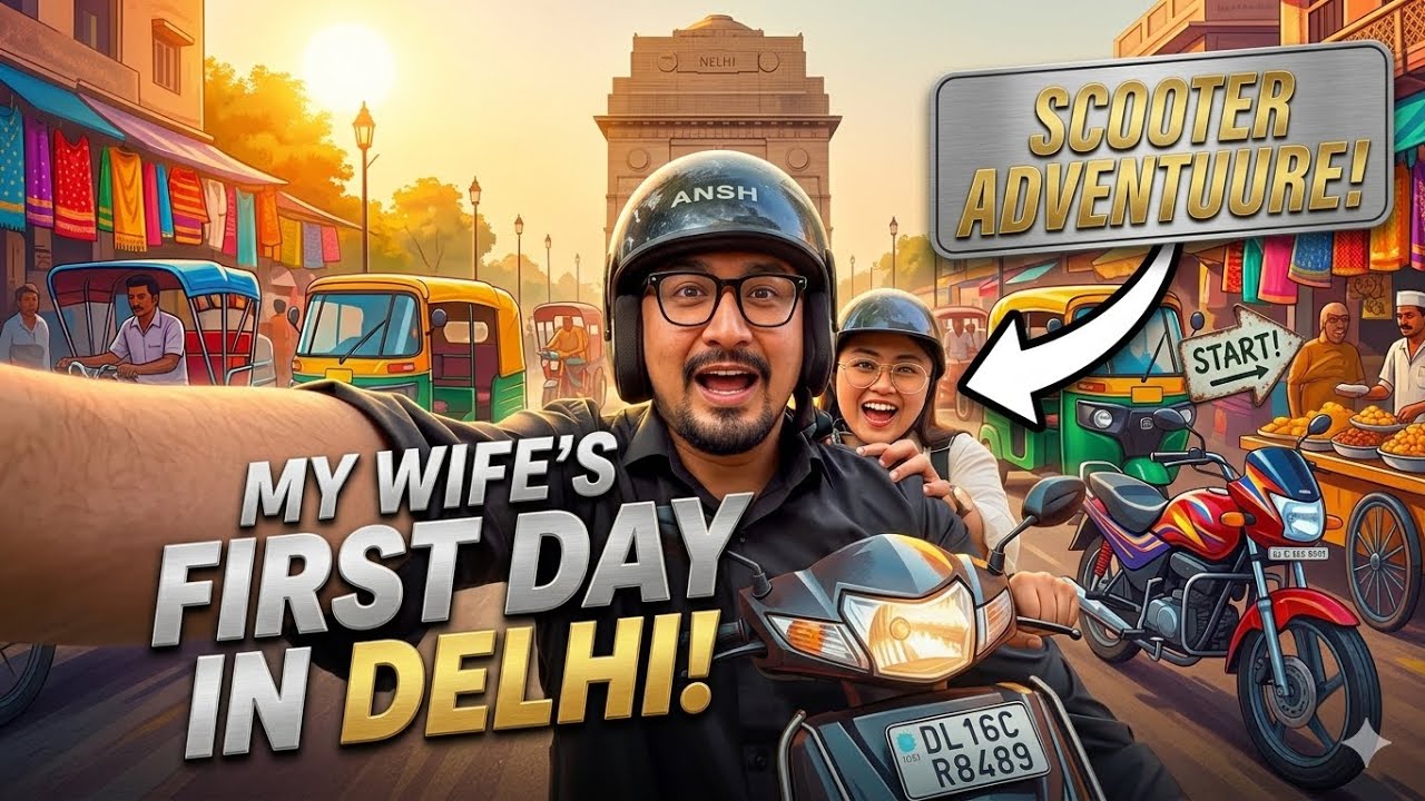 MY WIFE'S FIRST DAY IN DELHI! 🇮🇳 | Seram Brothers