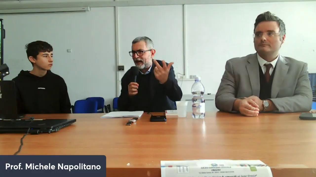 Nel laboratorio del simposio, prof. Michele Napolitano