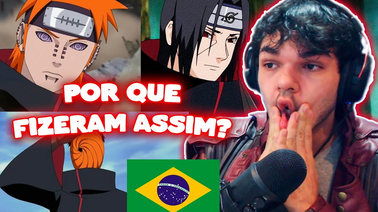 (É UMA DECEPÇÃO?) REACT DUBLAGEM OFICIAL DE NARUTO SHIPPUDEN