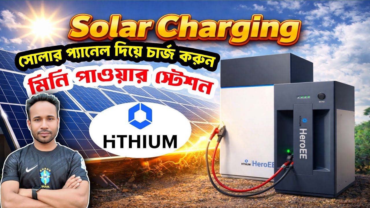 Solar Panel দিয়ে চার্জ হওয়া HITHIUM HeroEE Battery | Honest Review Bangla #electrical #TechVoltBD