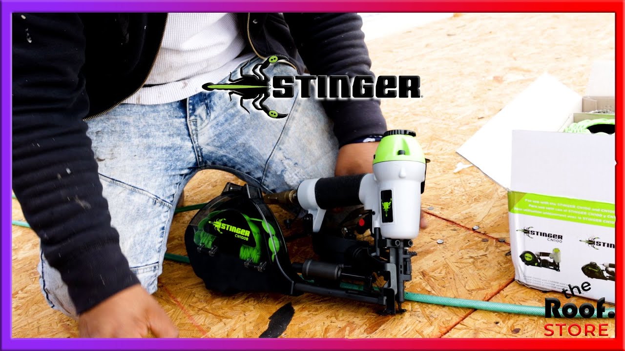Stinger CN100B Cap Nail Gun and Stinger NailPac Demonstration