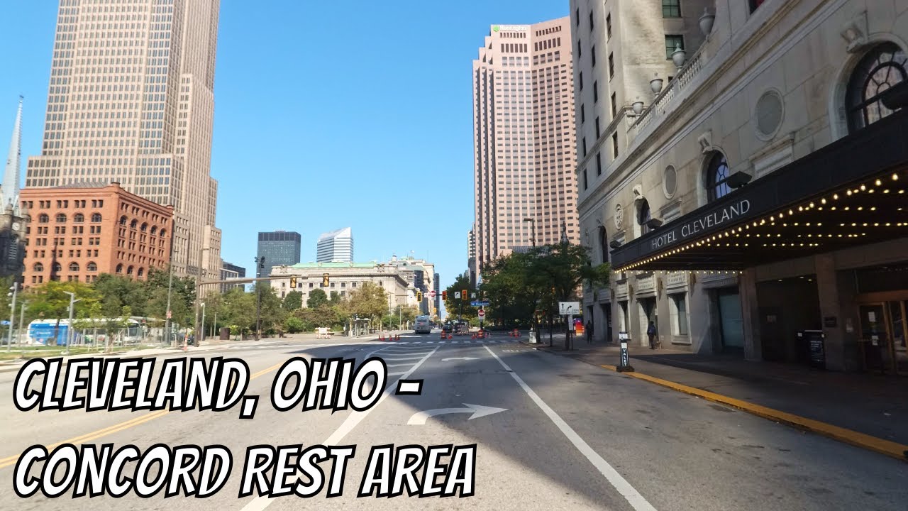 Drive Ohio: Cleveland to Concord Rest Area! No talking drive on Ohio highways.