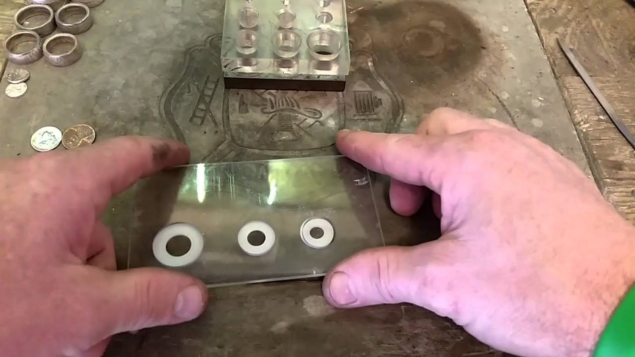 Coin centering card for the harbor freight punch and die set for coin ring making and jewelry