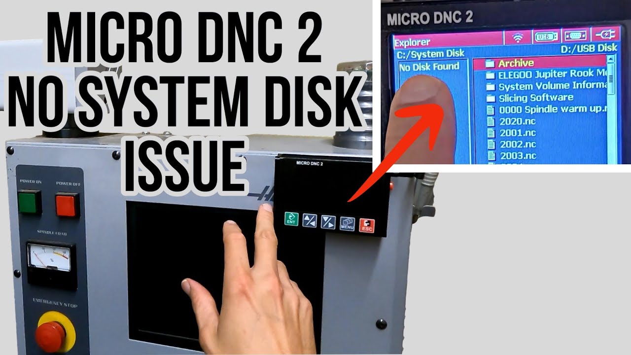 How To Fix MICRO DNC 2 CNC Drip Feed Controller Micro SD Card Issue with System Disk 