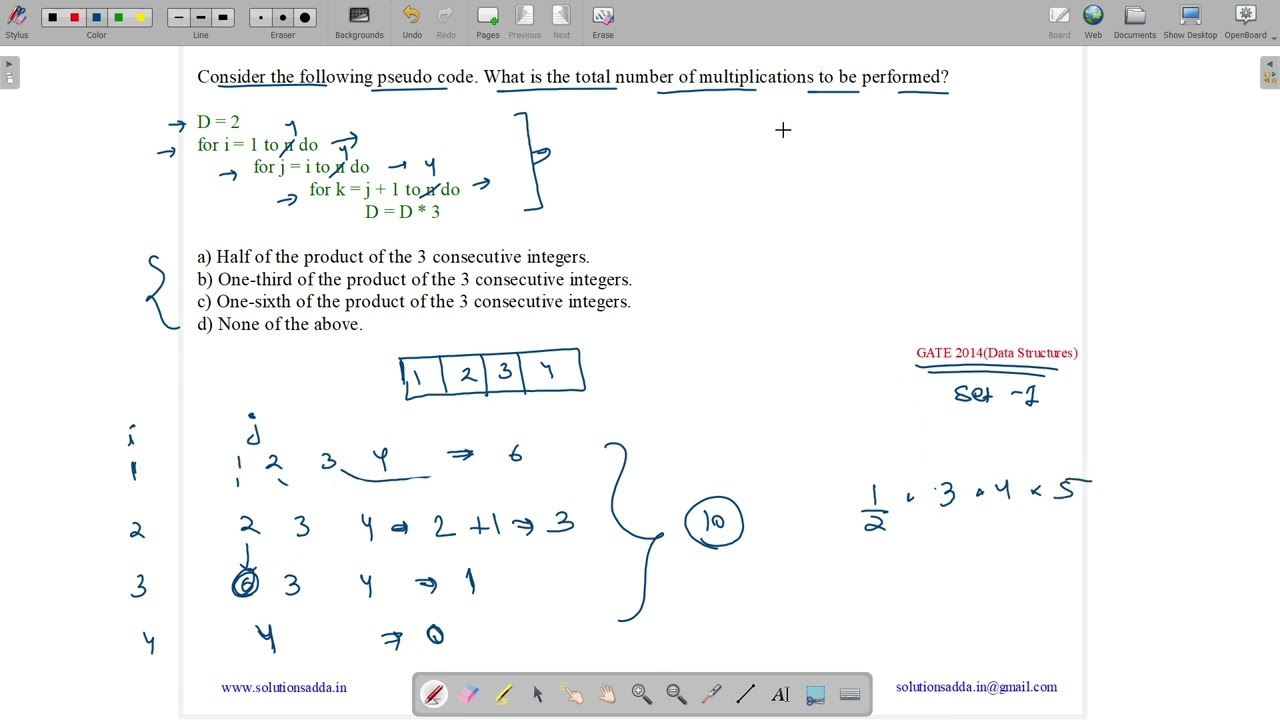 GATE 2014 SET-1 | C PROGRAMMING | MULTIPLIC | GATE TEST SERIES | SOLUTIONS ADDA | EXPLAINED BY VIVEK