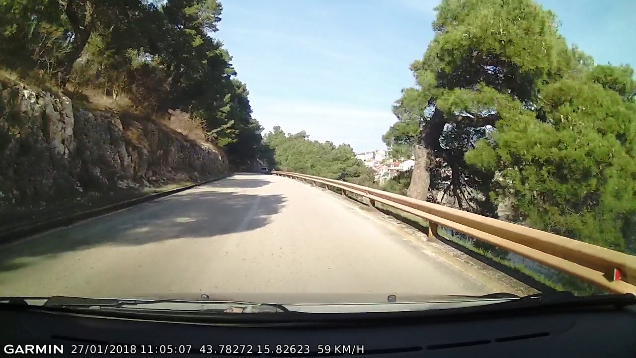 DRIVE #100: Šibenik-Zaton-Raslina (Croatia) (timelapse 4x) *Read Description*