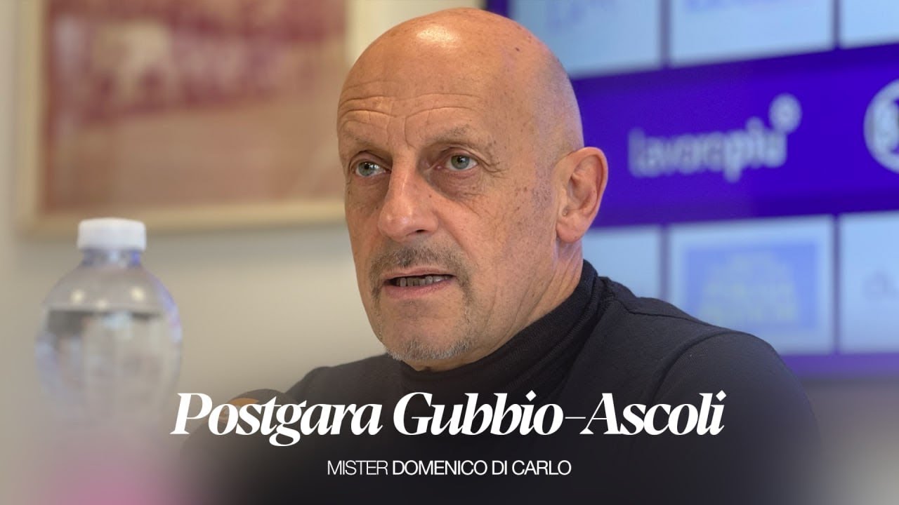 Mister Domenico Di Carlo | Postgara Gubbio-Ascoli | Ascoli Calcio 
