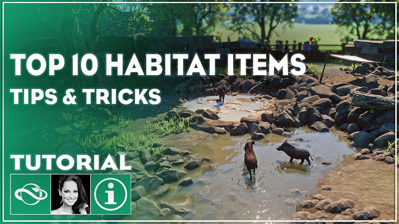▶ How to Make Beautiful Habitats with these TOP 10 Items | Planet Zoo Building Tutorial
