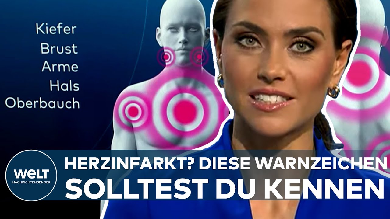 DAS HERZ: Broken-Heart-Syndrom, Infarkt - Bei diesen Warnzeichen musst du handeln! I WELT GESUNDHEIT