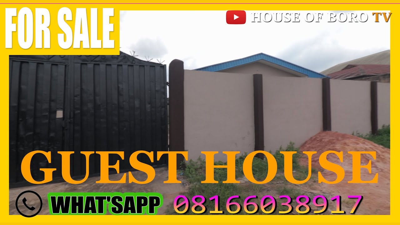 GUEST HOUSE FOR SALE ( UGBOWO LAGOS ROAD ) IN BENIN CITY / EMMA MARLBORO