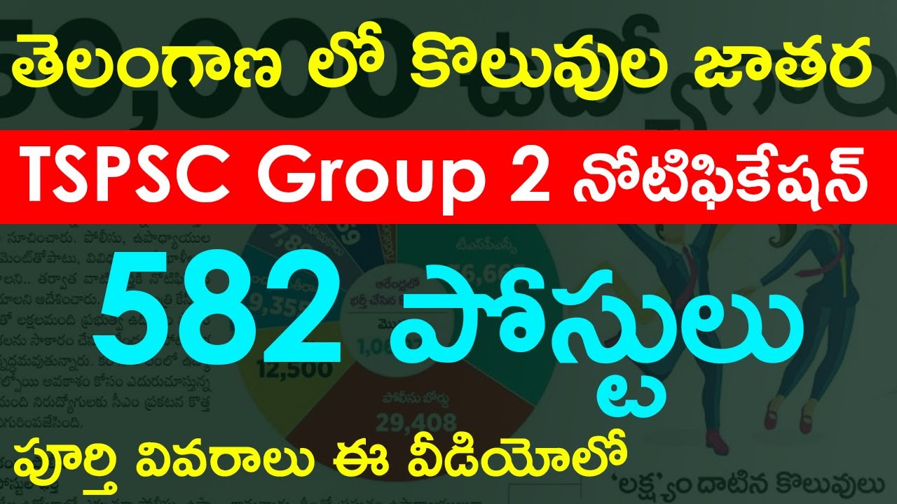 TSPSC Group 2 Recruitment 2022 | Notification for 582 Vacancies | TS Govt jobs