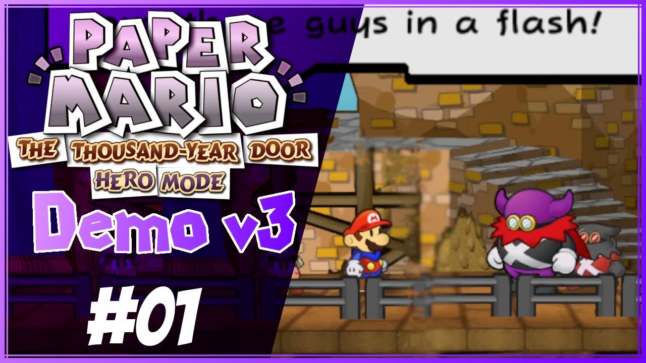 Paper Mario HARCORE ? - TTYD Hero Mode #01 (demo V3 by Reed)