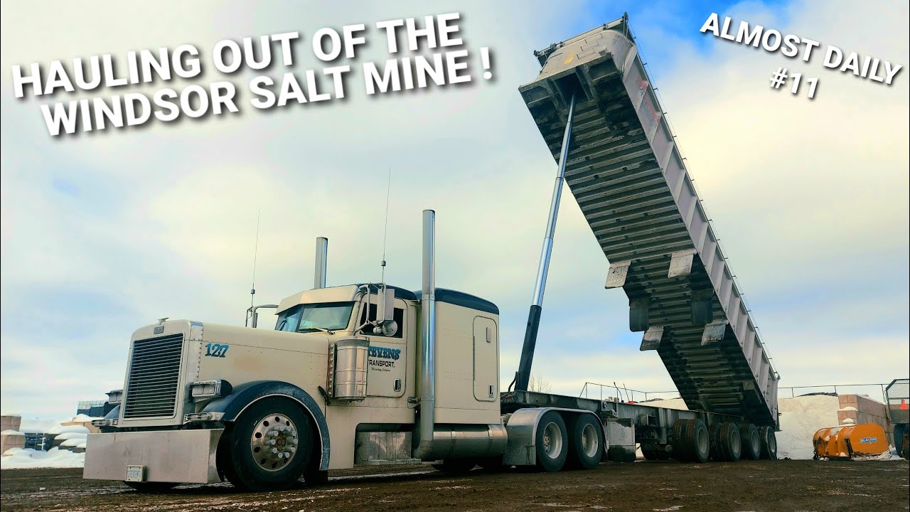 Loading At The Windsor Salt Mine And Unloading At A Small Landscape Depot !       [ALMOST DAILY #11]