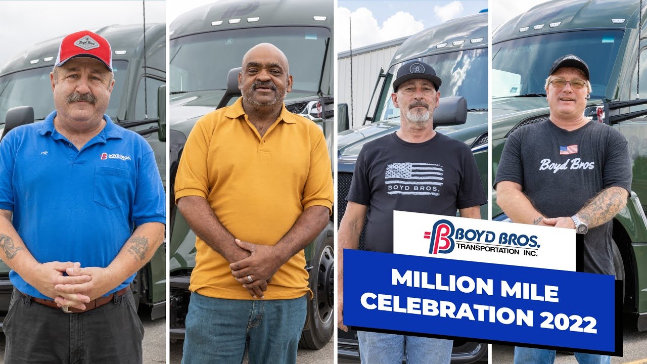 Boyd Bros. Celebrates 4 New Million Mile Drivers!