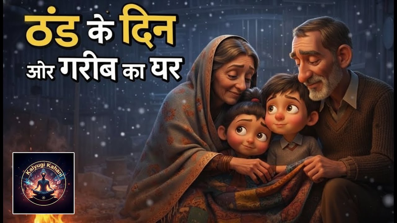 ठंड के दिन और गरीब का घर | HINDI KAHANIYA | CARTOON STORY | ANIMATED STORY | BEDTIME STORIES