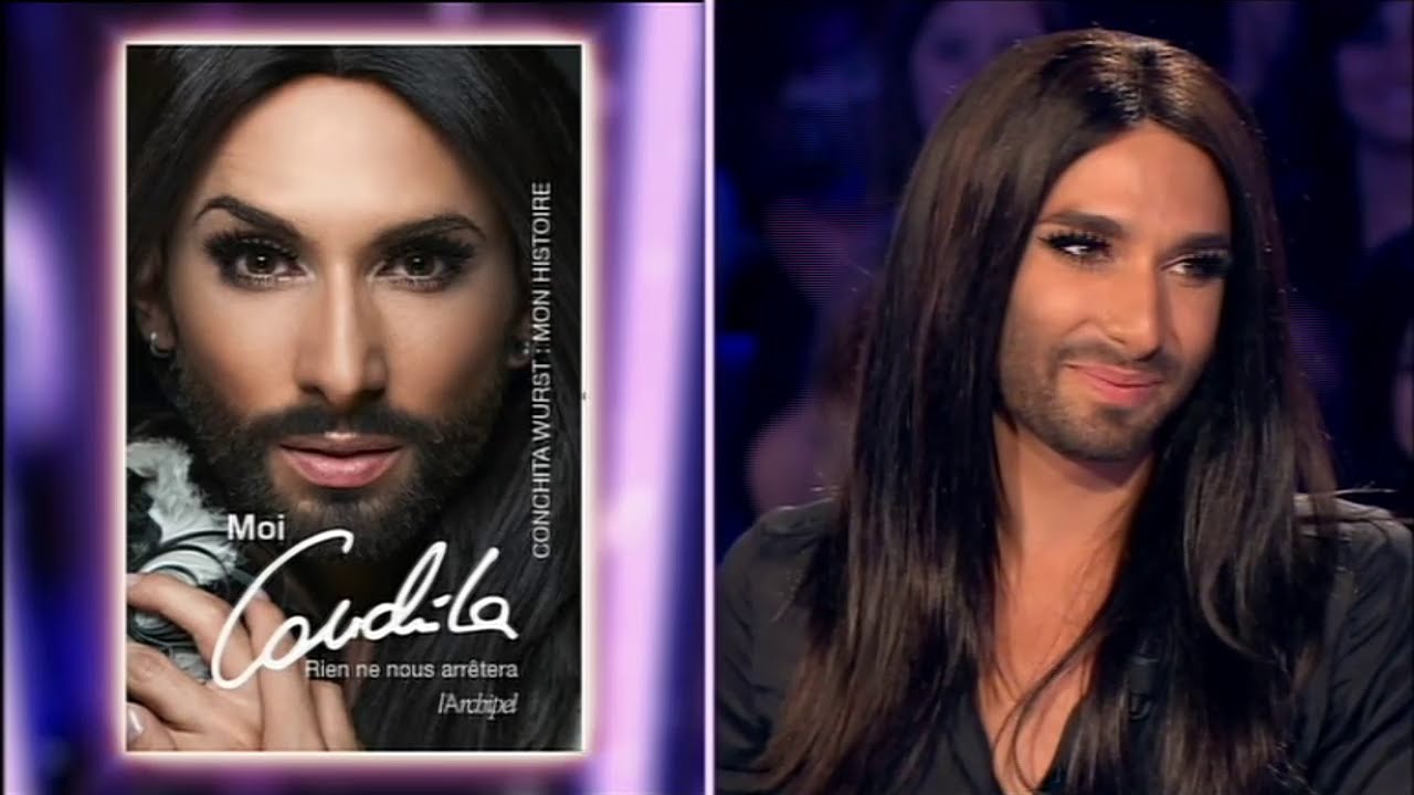 Conchita Wurst, grande gagnante de l'Eurovision 2014 - On n'est pas couché 27 juin 2015 #ONPC