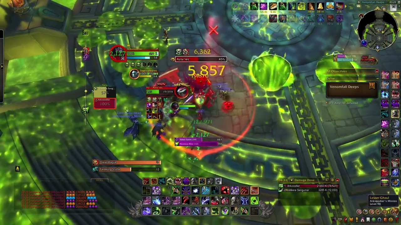 Solo Hardmode Delve Boss (??) Azta'rec Kill as Unholy DK on Day 1