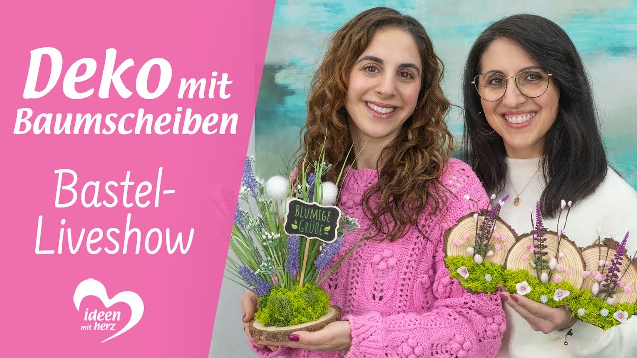 Frühjahrs-Deko mit Baumscheiben - Basteln live (12.01.2026)