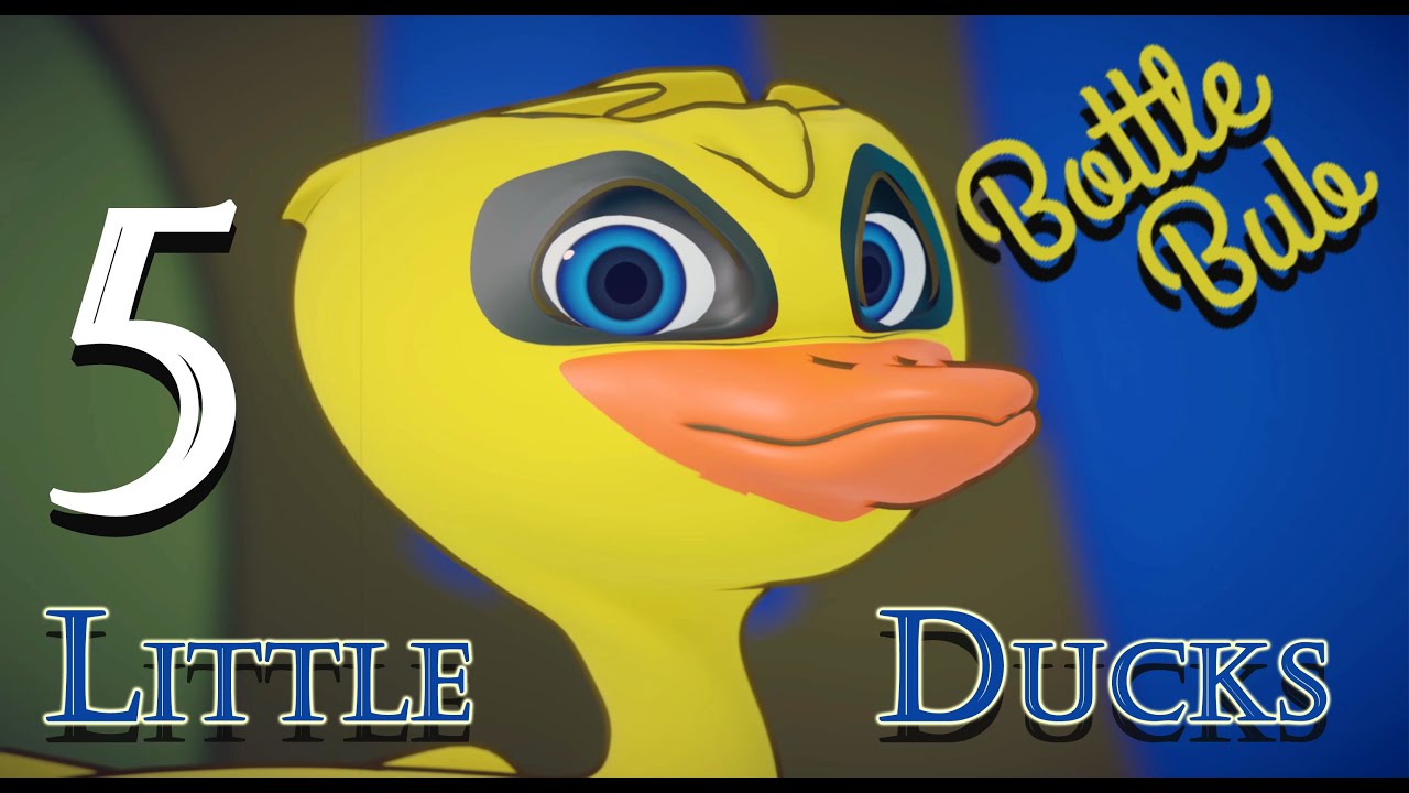 5 Little Ducks | Nursery Rhyme Song Sing Along | Bottle Bub Kids Songs