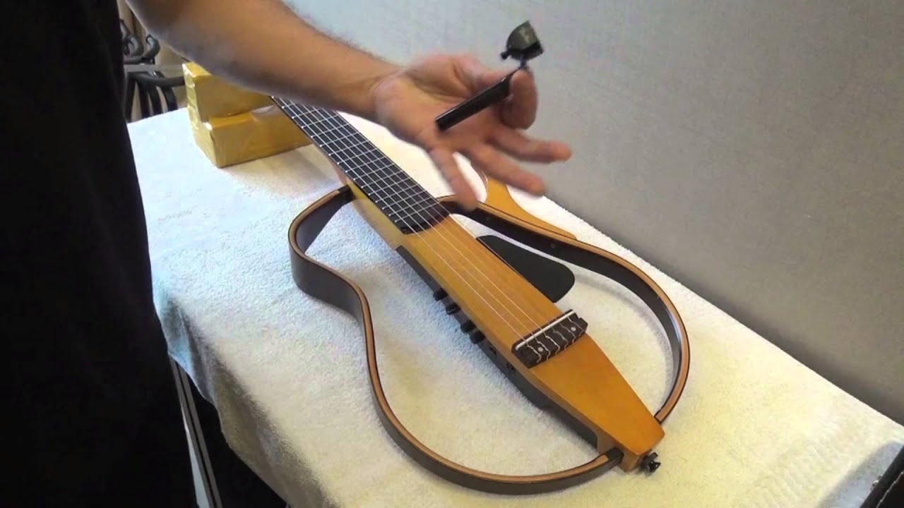 How to Adjust String Height (Action) on a  Yamaha Silent Guitar No Truss Rod