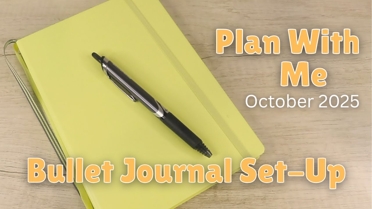 setting up my bullet journal for october 📓🖊️