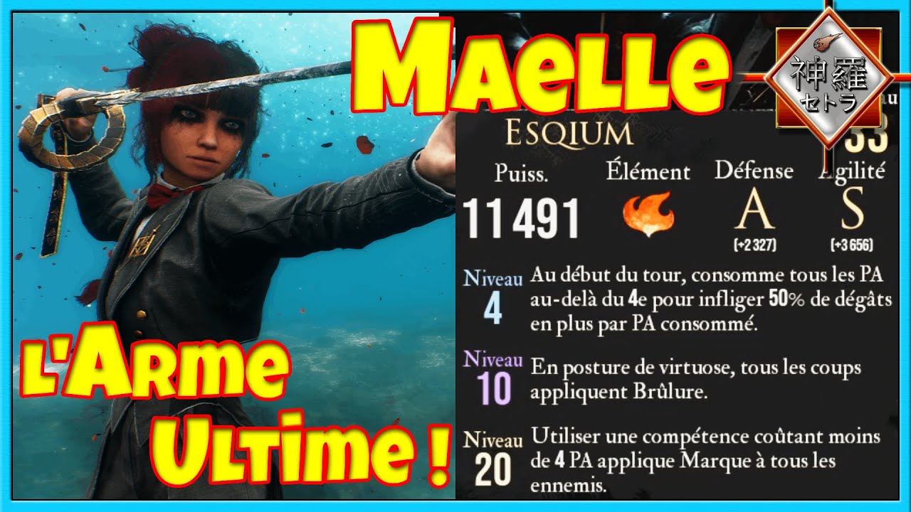 ESQIUM ARME ULTIME de MAELLE ! BUILD/TUTO Clair Obscur Expedition 33