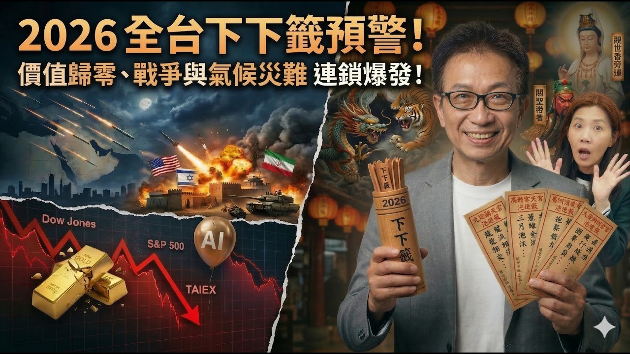 2026國運下下籤全應驗！北港朝天宮驚爆「黃金變鐵」，台灣面臨五雷轟頂危機？3月泡沫破裂、8月極端寒害？全台四大宮廟下下籤驚悚巧合，再不避險就晚了！