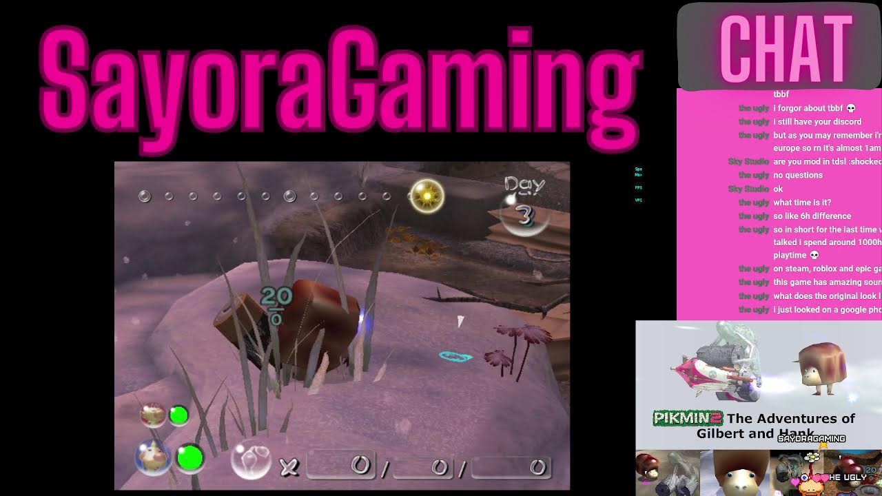 Playing the Gilbert and hank mod for Pikmin 2 and possibly more