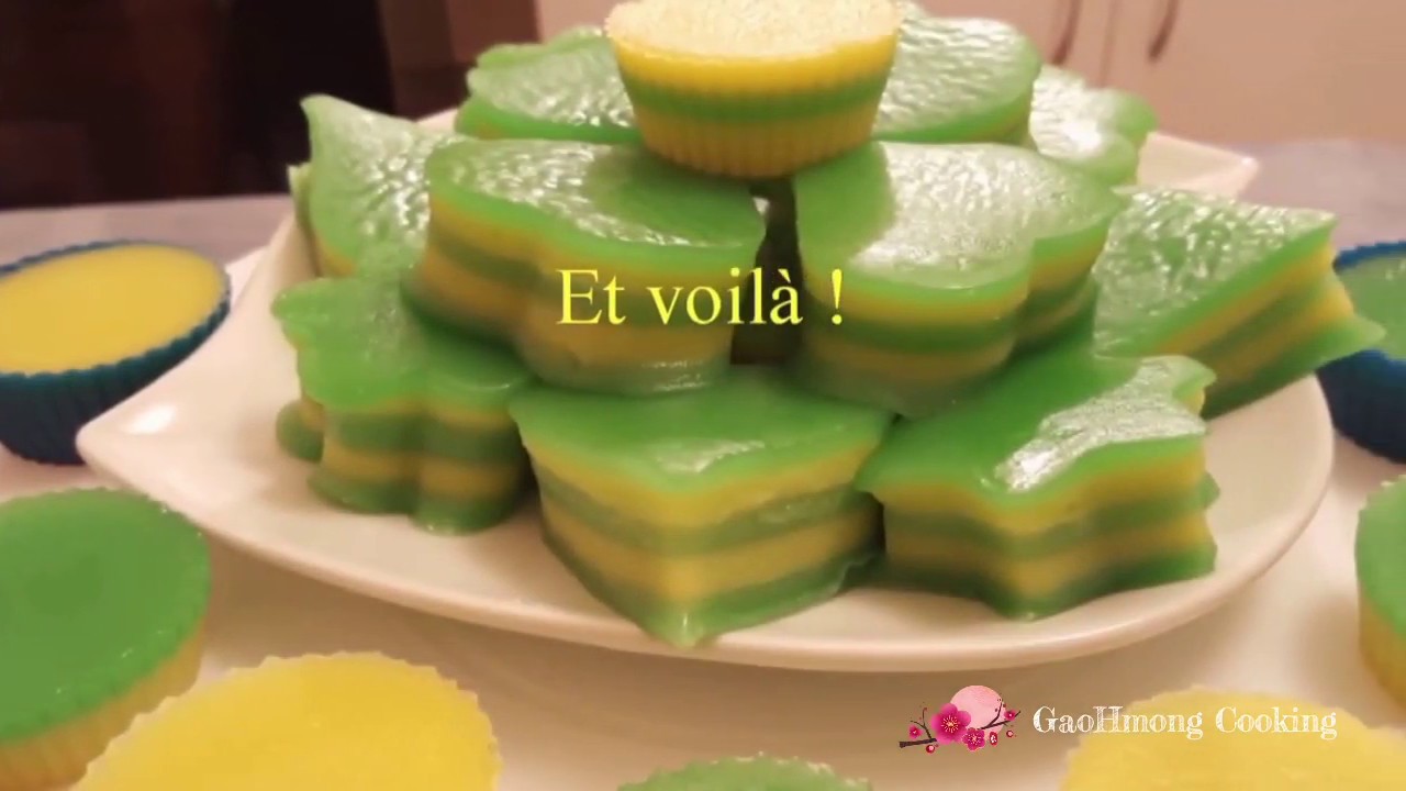 Ncuav txheej- Gâteau à étage à la vapeur- Steam cake  #gaohmongcooking
