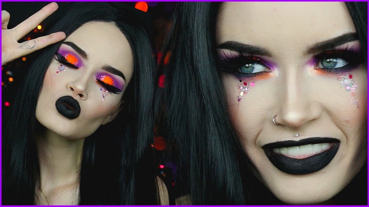 NEON HALLOWEEN MAKEUP : ASHTOBERFEST DAY 13/31| atleeeey