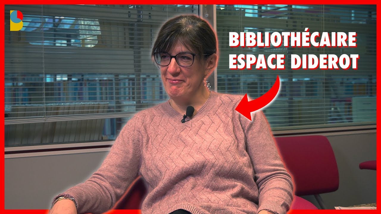Séverine, bibliothécaire à l'Espace Diderot