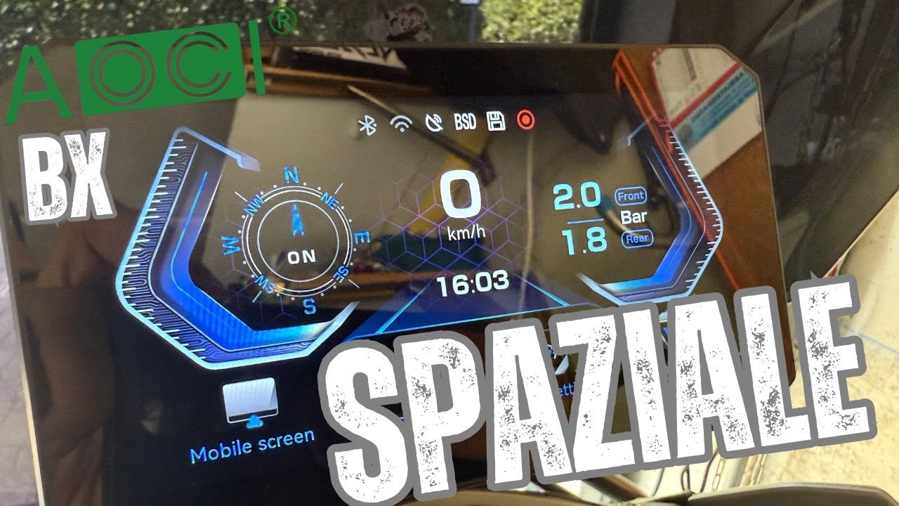 🔧 AOOCCI BX – Questo CarPlay per moto fa TUTTO. dashcam moto, radar, GPS 🚗📱🎥📡🔥
