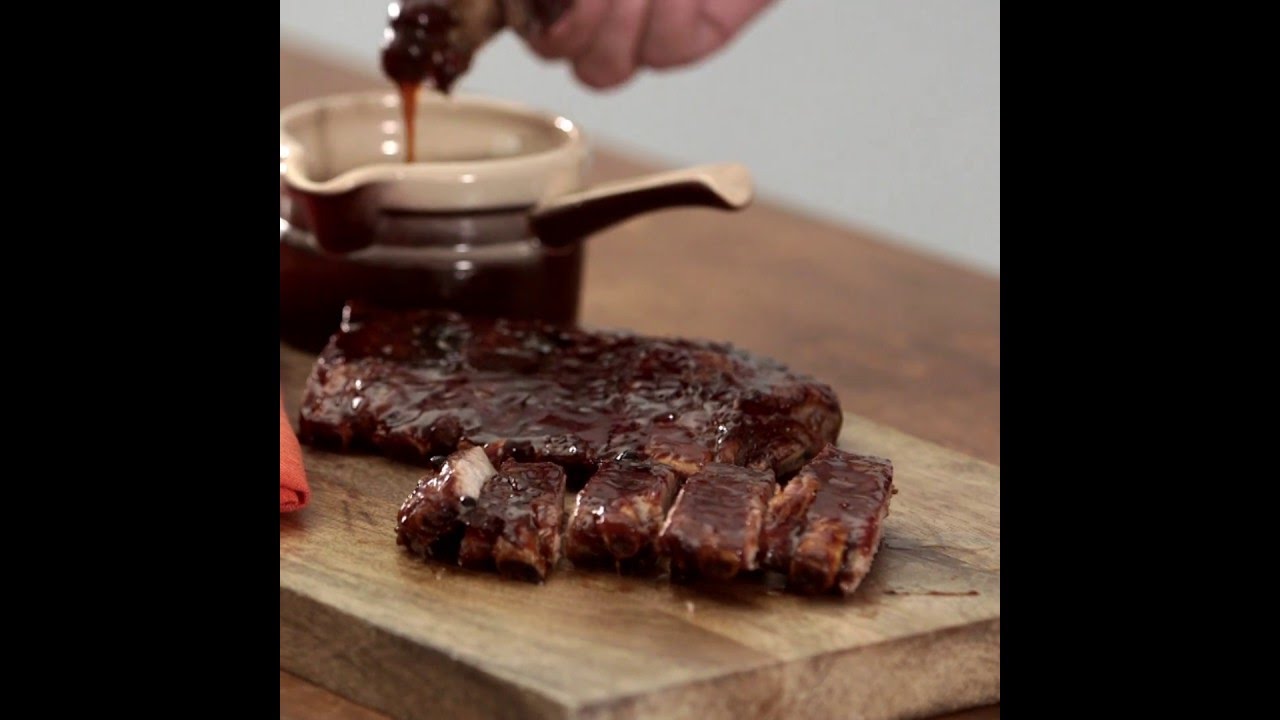 Sticky, smoky fall-apart pork ribs