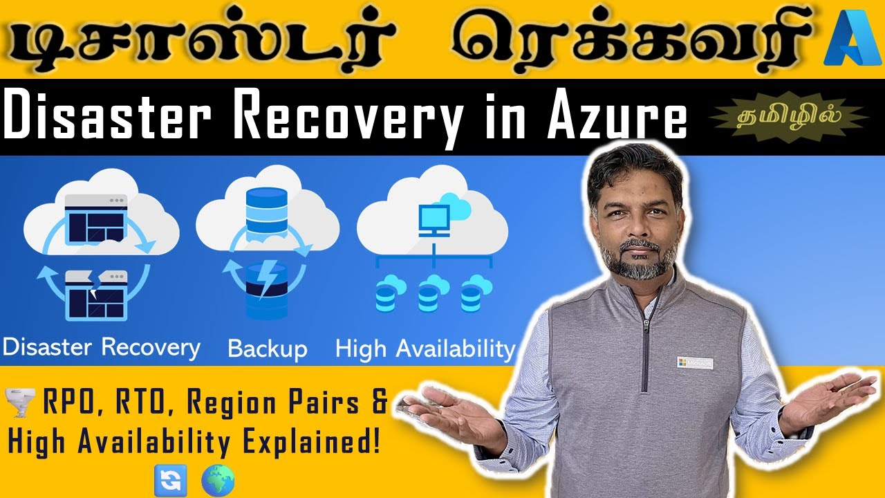 🌪️ Disaster Recovery in Azure: RPO, RTO, Region Pairs & High Availability Explained! 🔄🌍 | In Tamil