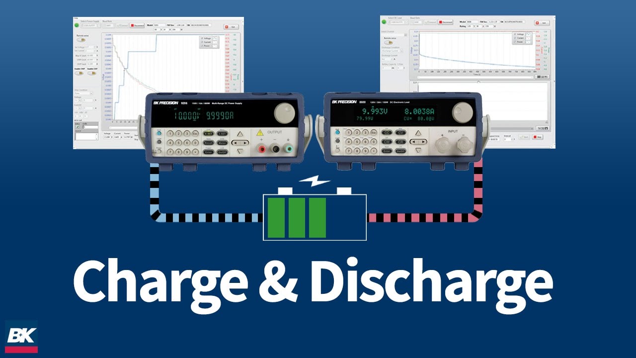 Charge and Discharge Batteries with B&K Precision's Battery Test Software