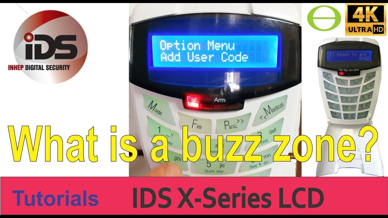 What is the difference between a Buzz and a Chime zone on the IDS X-Series alarm?