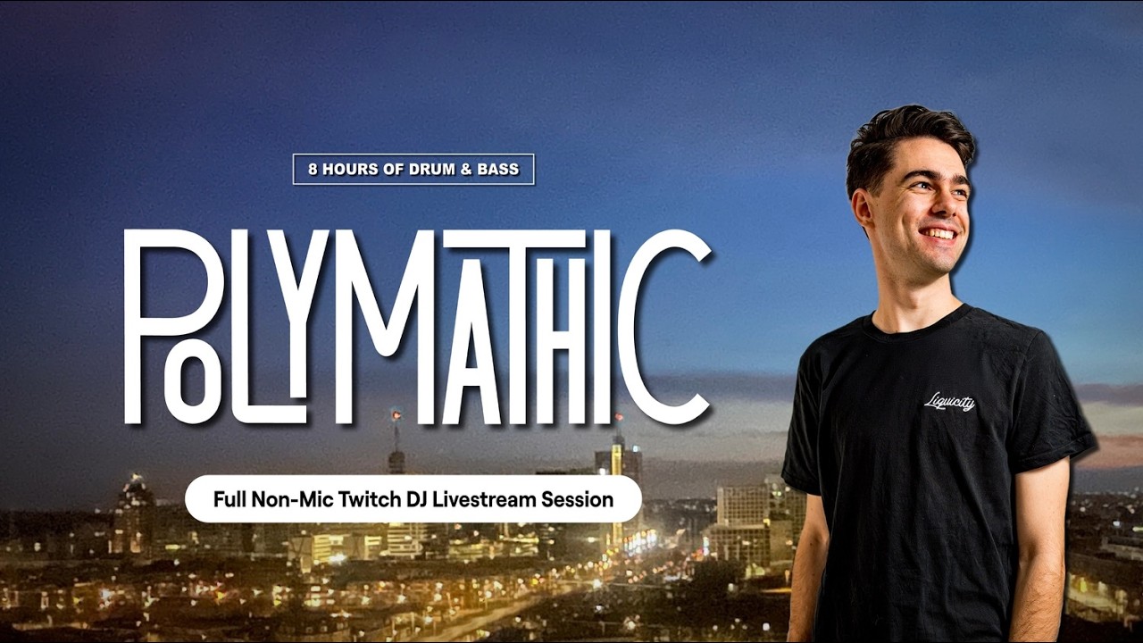 DRUM & BASS 8 HOUR LONG TWITCH DJ MIX BY POLYMATHIC 🎧 | SUMMER 2025 DNB VOD