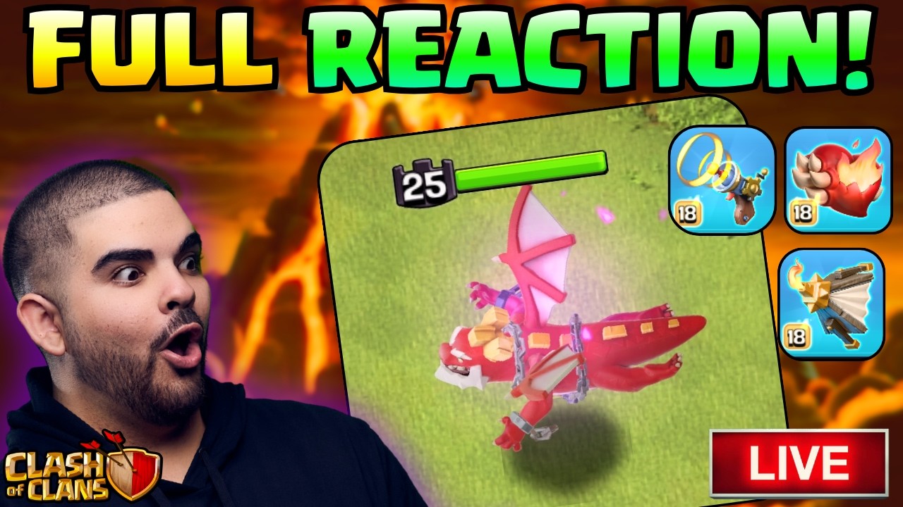 NEW Dragon Duke REVEALED! Full Gameplay REACTION + MY THOUGHTS! (Clash Of Clans LIVE)
