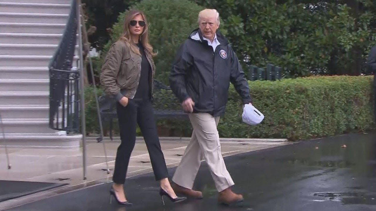 Melania Trump Criticized for Wearing High Heels as She Left for Texas